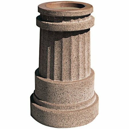 WAUSAU TILE Deerfield TF2020 Round Concrete Cigarette Ash Receptacle 676TF2020